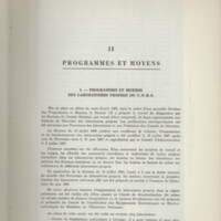 Rapport CNRS 1967