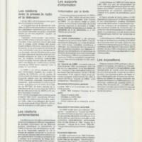 Rapport CNRS 1984
