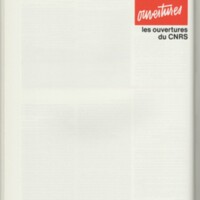 Rapport CNRS 1981-1982