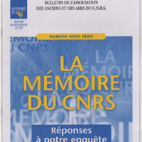 Bulletin de l'Association des anciens et des amis du CNRS n°35-hs