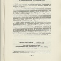 Rapport CNRS 1964-1965