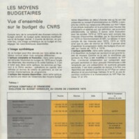 Rapport CNRS 1975