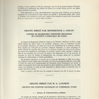 Rapport CNRS 1961-1962