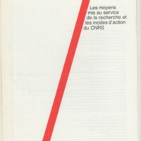 Rapport CNRS 1984