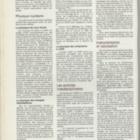 Rapport CNRS 1983