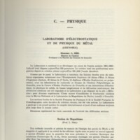 Rapport CNRS 1961-1962
