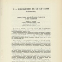 Rapport CNRS 1959-1960