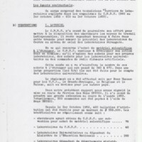 Rapport CNRS 1952-1953