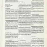 Rapport CNRS 1984