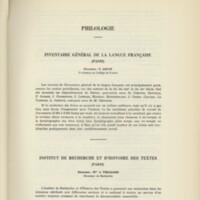 Rapport CNRS 1960-1961