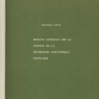 Rapport CNRS 1968