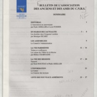 Bulletin de l'Association des anciens et des amis du CNRS n°10