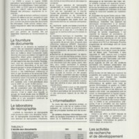 Rapport CNRS 1981-1982