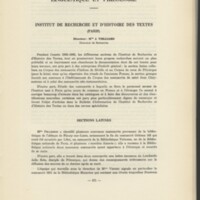 Rapport CNRS 1962-1963