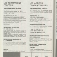 Rapport CNRS 1975