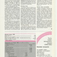 Rapport CNRS 1985