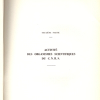 Rapport CNRS 1956-1957