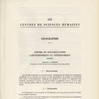 Rapport CNRS 1961-1962
