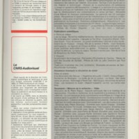 Rapport CNRS 1983