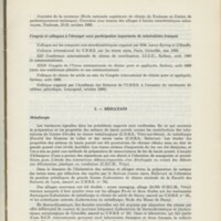 Rapport CNRS 1969