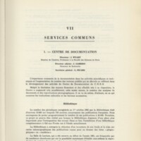 Rapport CNRS 1961-1962