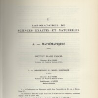 Rapport CNRS 1961-1962