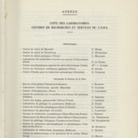 Rapport CNRS 1969