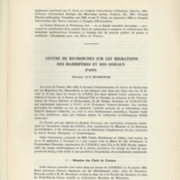 Rapport CNRS 1961-1962