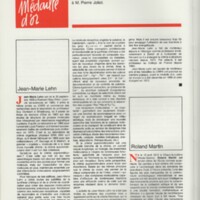 Rapport CNRS 1981-1982