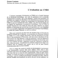 Cahiers pour l'histoire du CNRS 10
