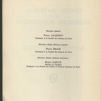 Rapport CNRS 1962-1963