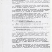 Rapport CNRS 1952-1953