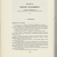 Rapport CNRS 1967