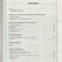 Rapport CNRS 1979-1980