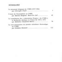Cahiers pour l'histoire du CNRS 4