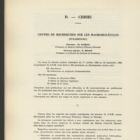 Rapport CNRS 1963-1964