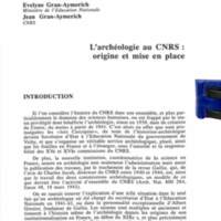 Cahiers pour l'histoire du CNRS 9