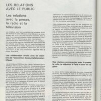 Rapport CNRS 1975