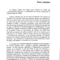 Cahiers pour l'histoire du CNRS 10