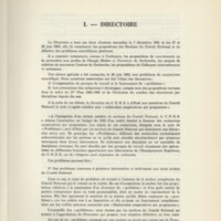 Rapport CNRS 1961-1962