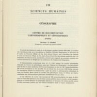 Rapport CNRS 1959-1960
