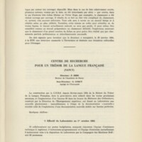 Rapport CNRS 1963-1964