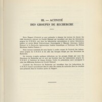 Rapport CNRS 1962-1963
