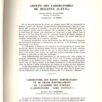 Rapport CNRS 1956-1957