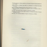 Rapport CNRS 1967