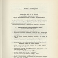 Rapport CNRS 1961-1962