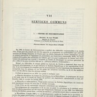Rapport CNRS 1969