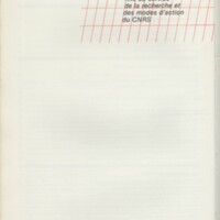 Rapport CNRS 1983