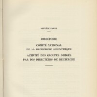 Rapport CNRS 1962-1963
