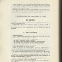 Rapport CNRS 1961-1962